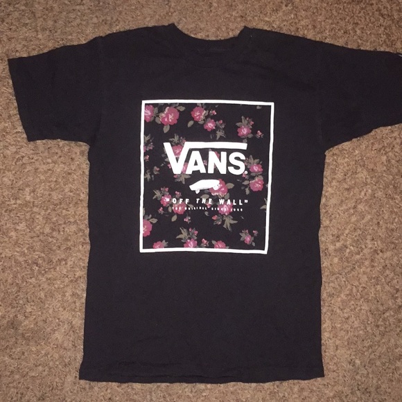 vans flower t shirt